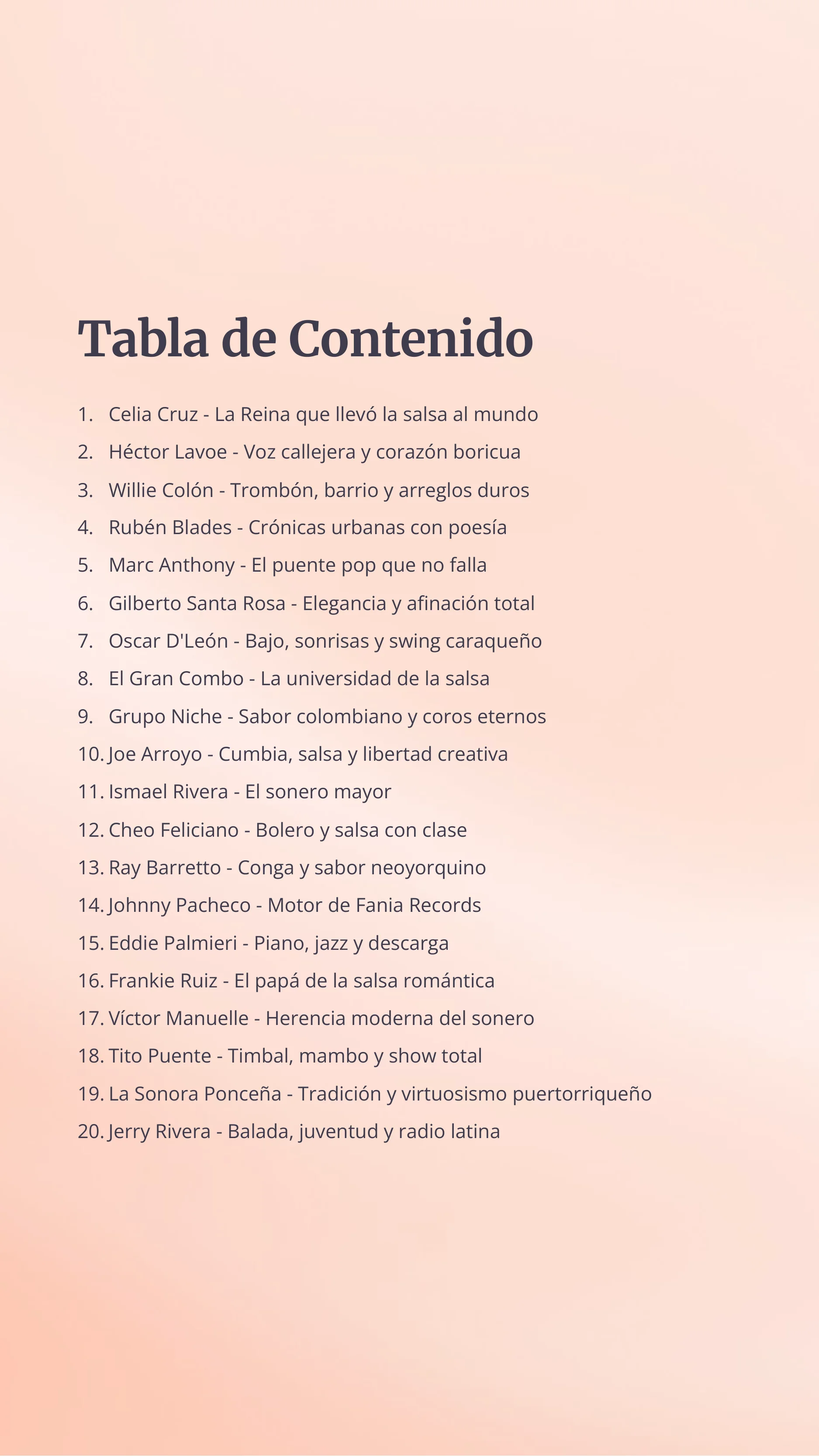 20 Salsa Artists You Should Know — Page 2