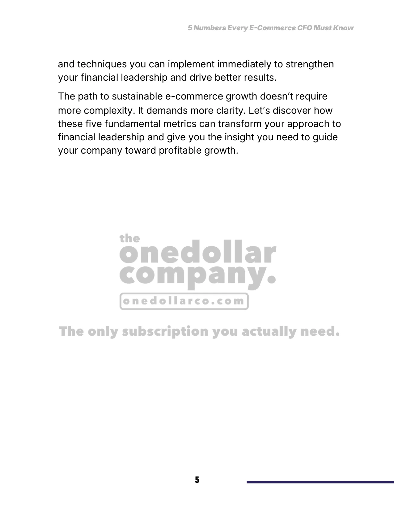 5 Numbers Every E-Commerce CFO Must Know — Page 6