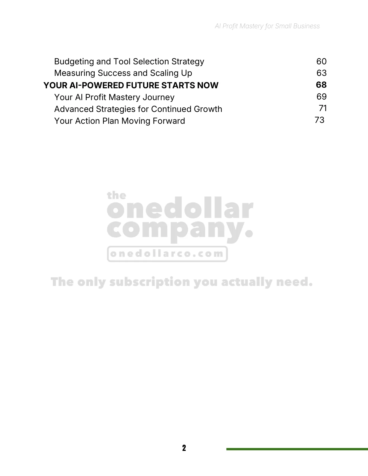 AI Profit Mastery for Small Business — Page 3