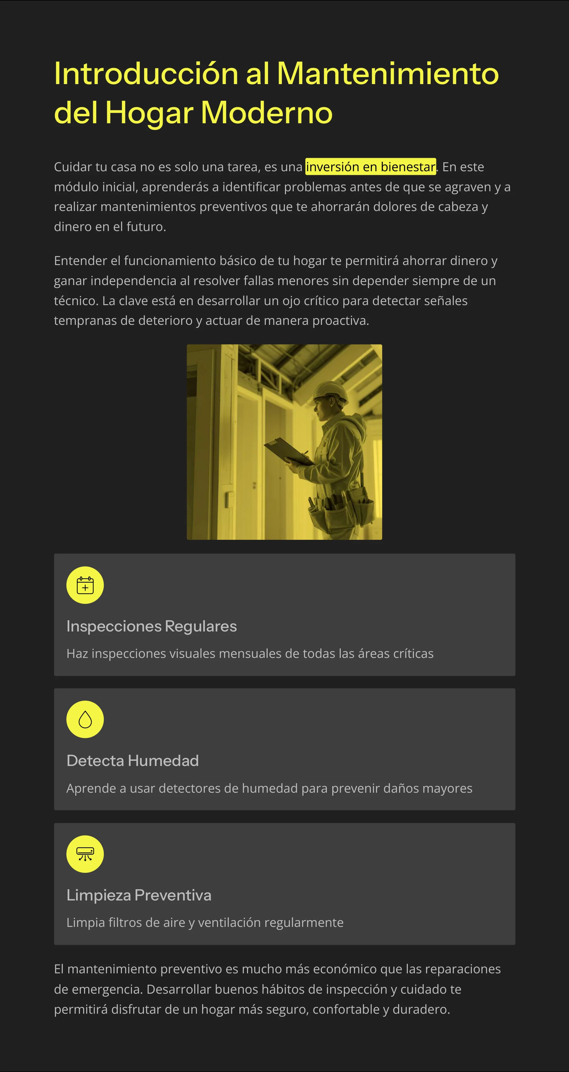 Basic Home Repair and Maintenance Course — Page 4