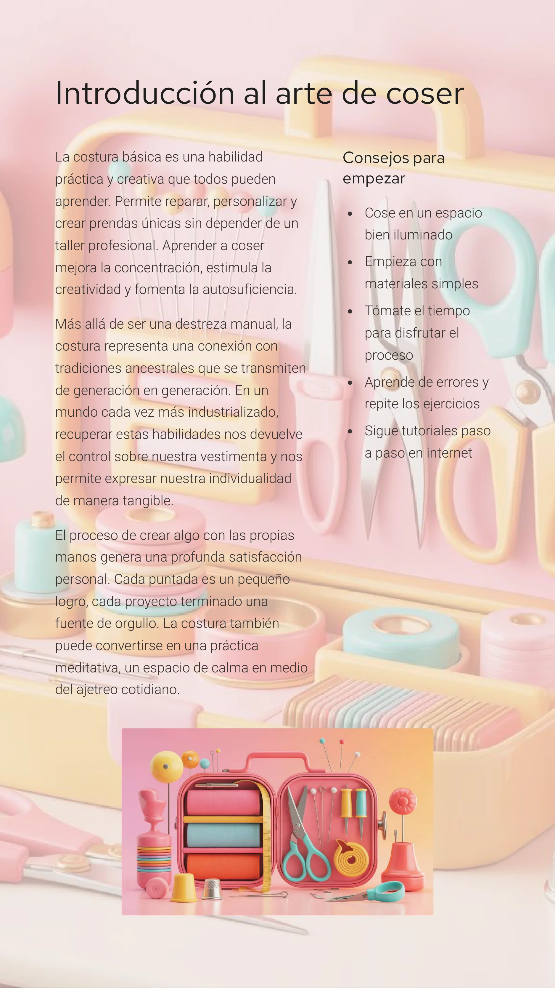 Basic Sewing and Garment Construction Course — Page 3