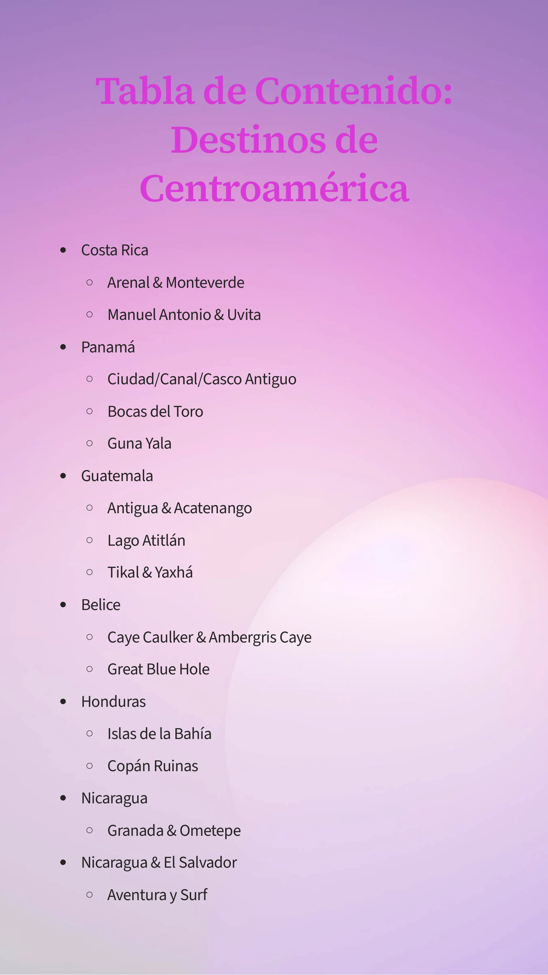 Best Tourist Destinations in Central America — Page 2