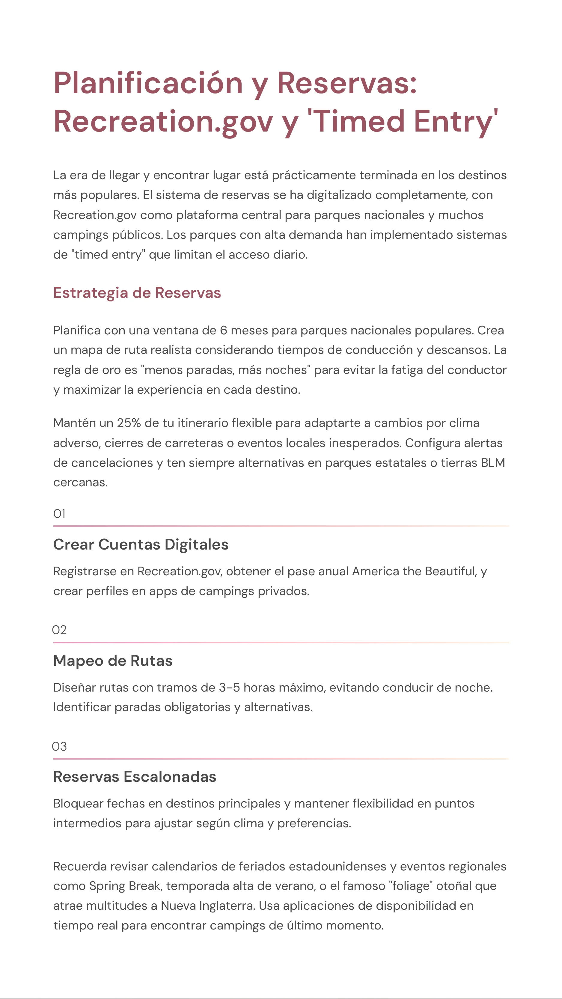 Complete Guide US RV Trip 2025 — Page 4
