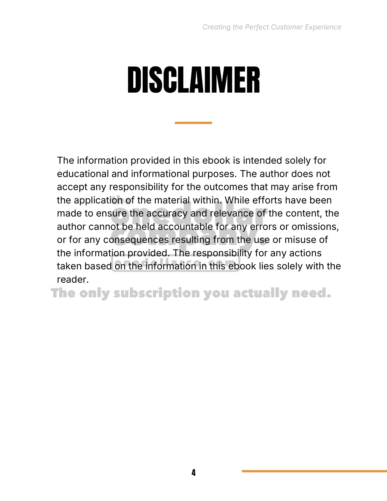 Creating the Perfect Customer Experience — Page 4