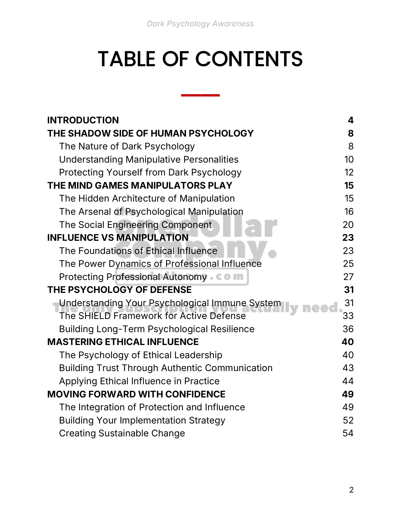 Dark Psychology Awareness — Page 2
