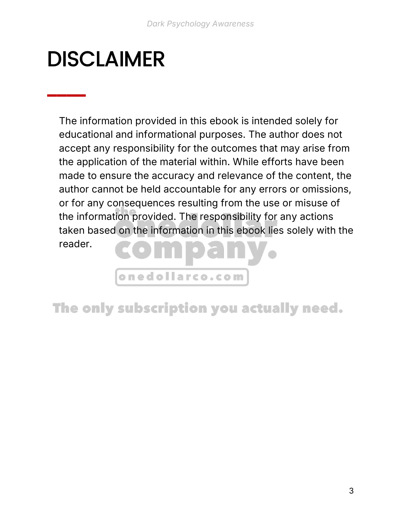 Dark Psychology Awareness — Page 3