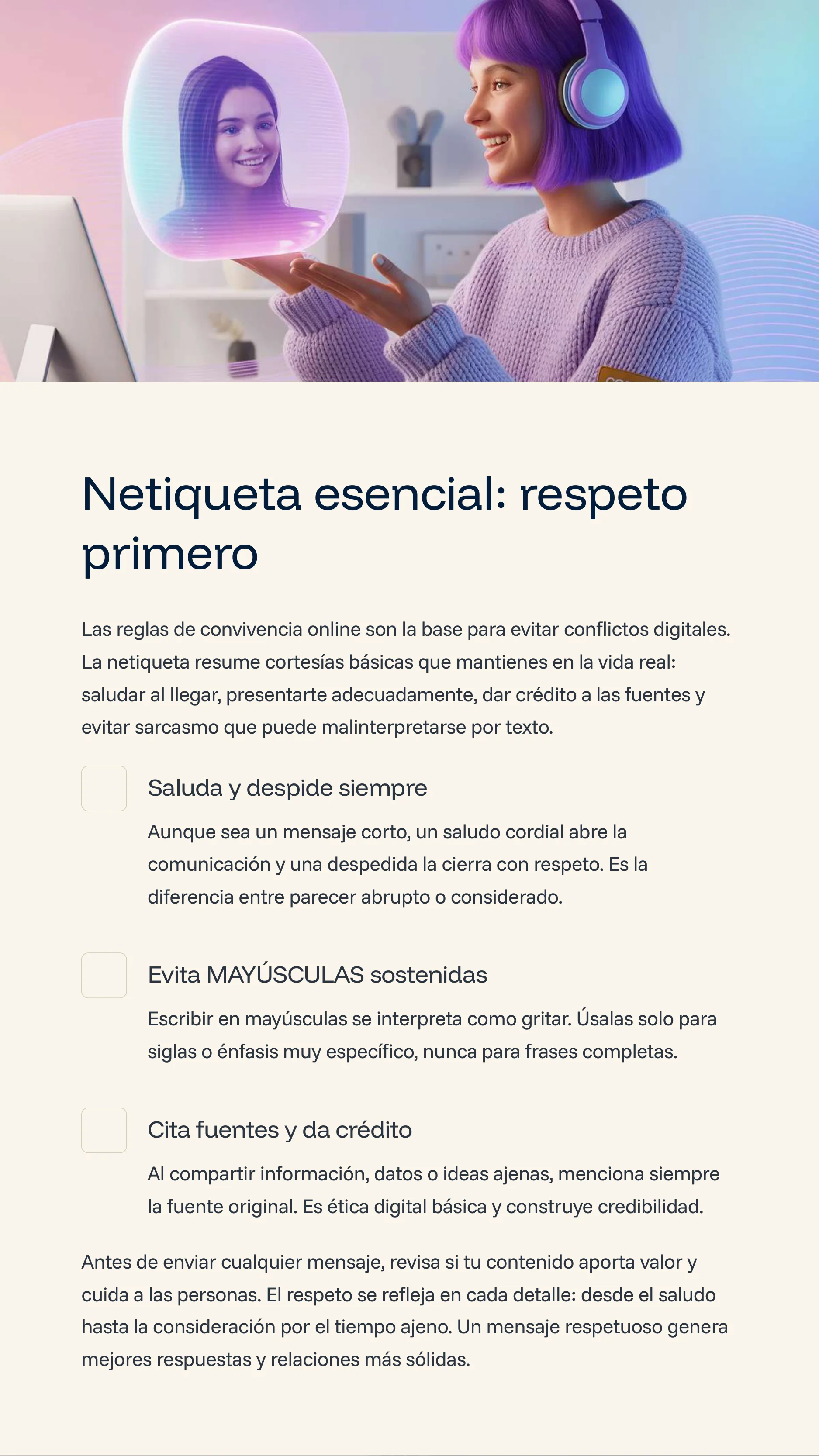 Digital Communication with Respect and Clarity — Page 3