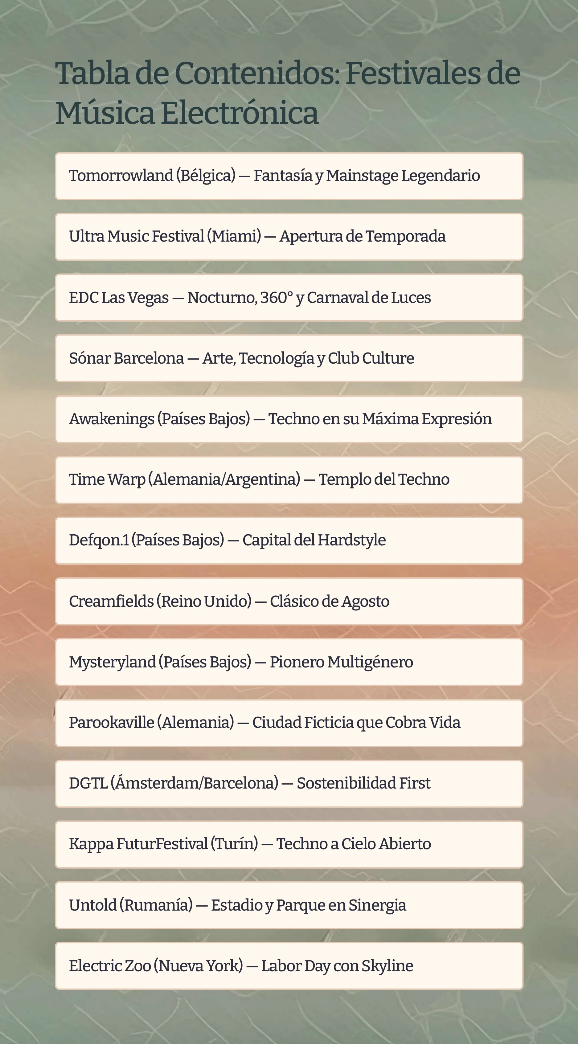 Electronic Music Festivals You Must Know — Page 2