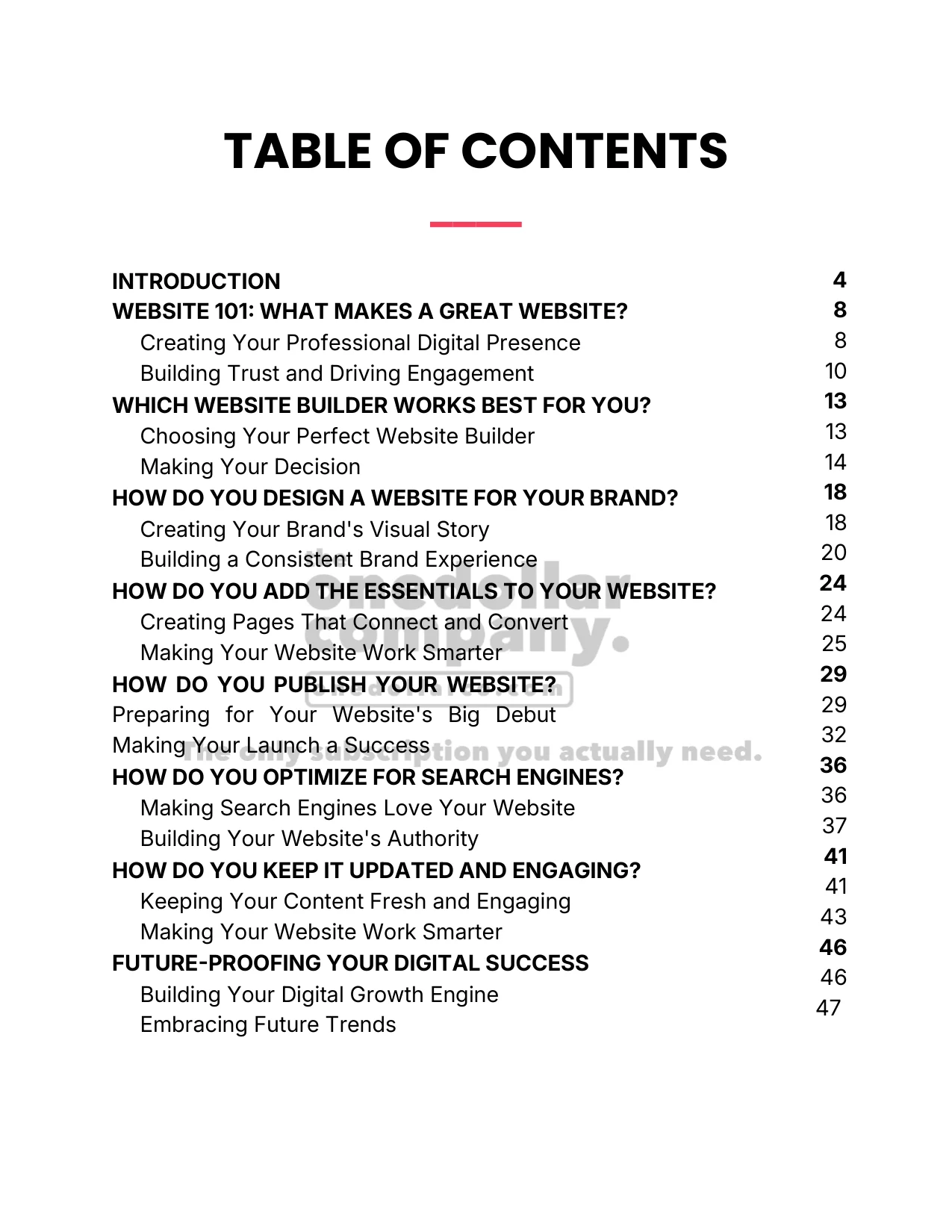How to Build a Website — Page 2