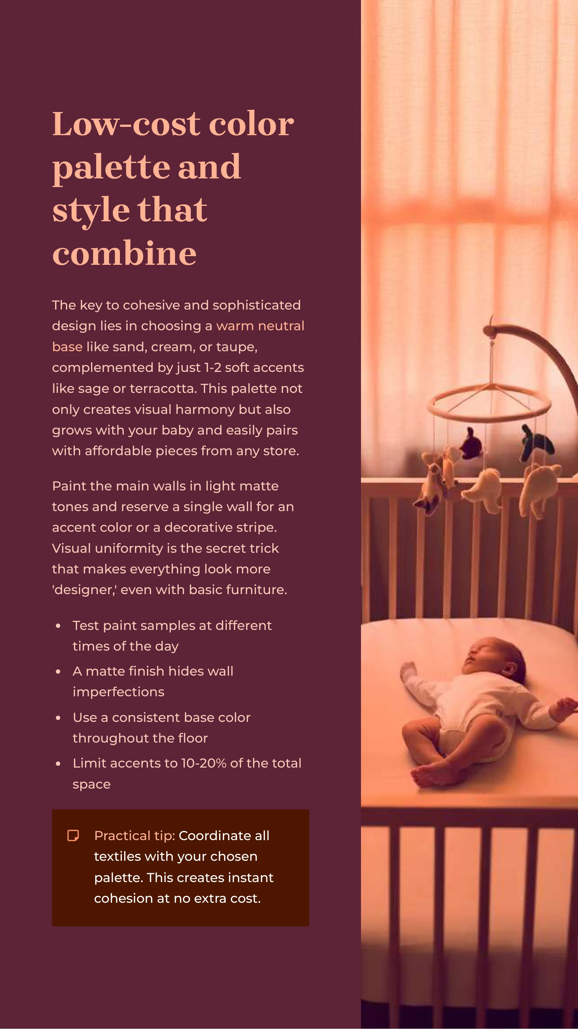How to decorate the babys room without spending a fortune — Page 2