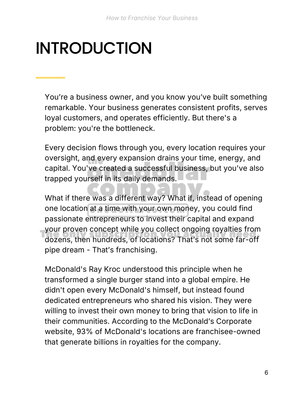 How to Franchise Your Business — Page 6