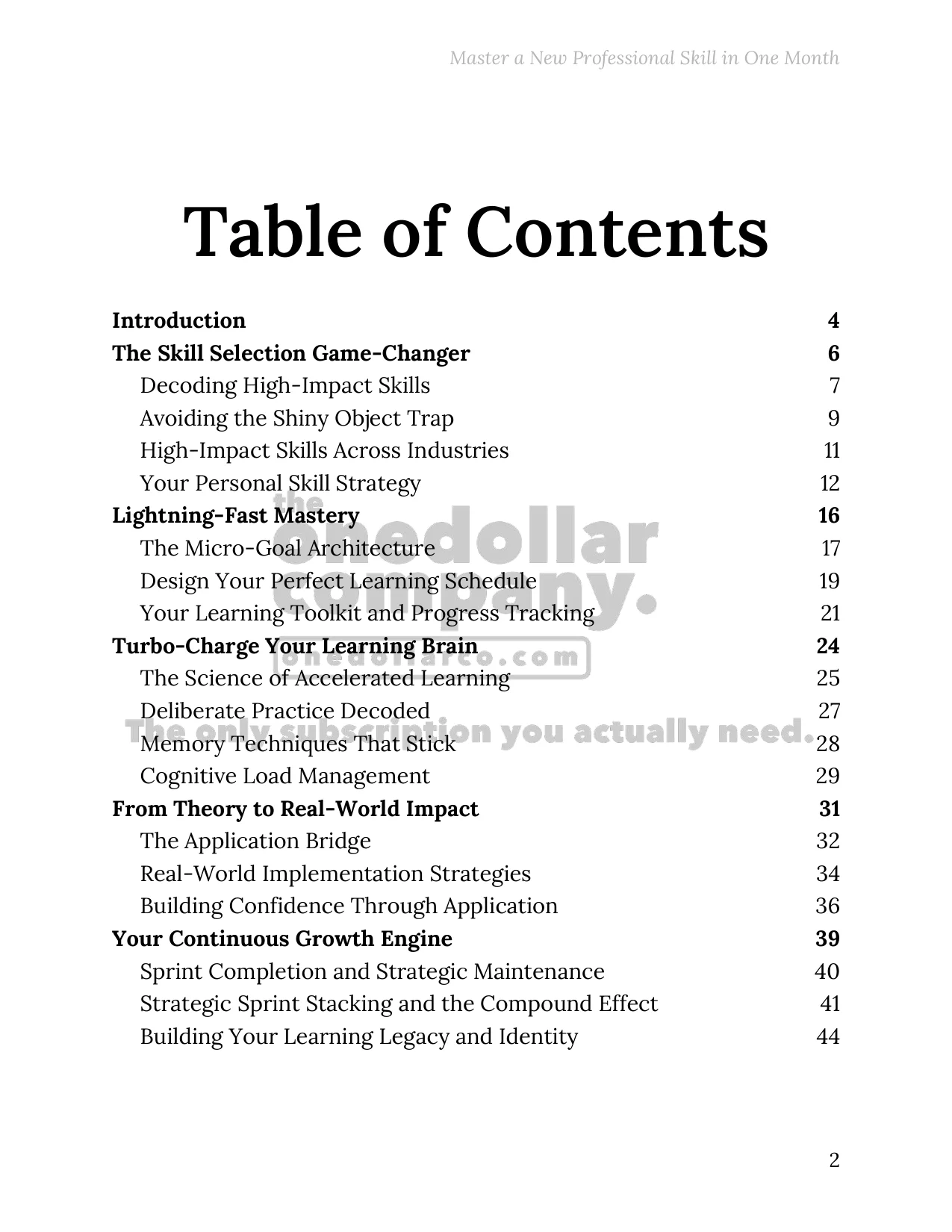 Master a New Professional Skill in One Month — Page 2