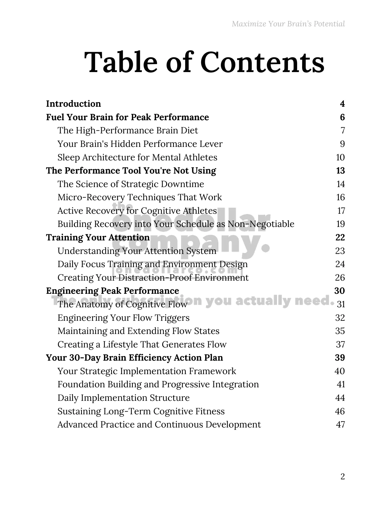 Maximize Your Brain’s Potential — Page 2