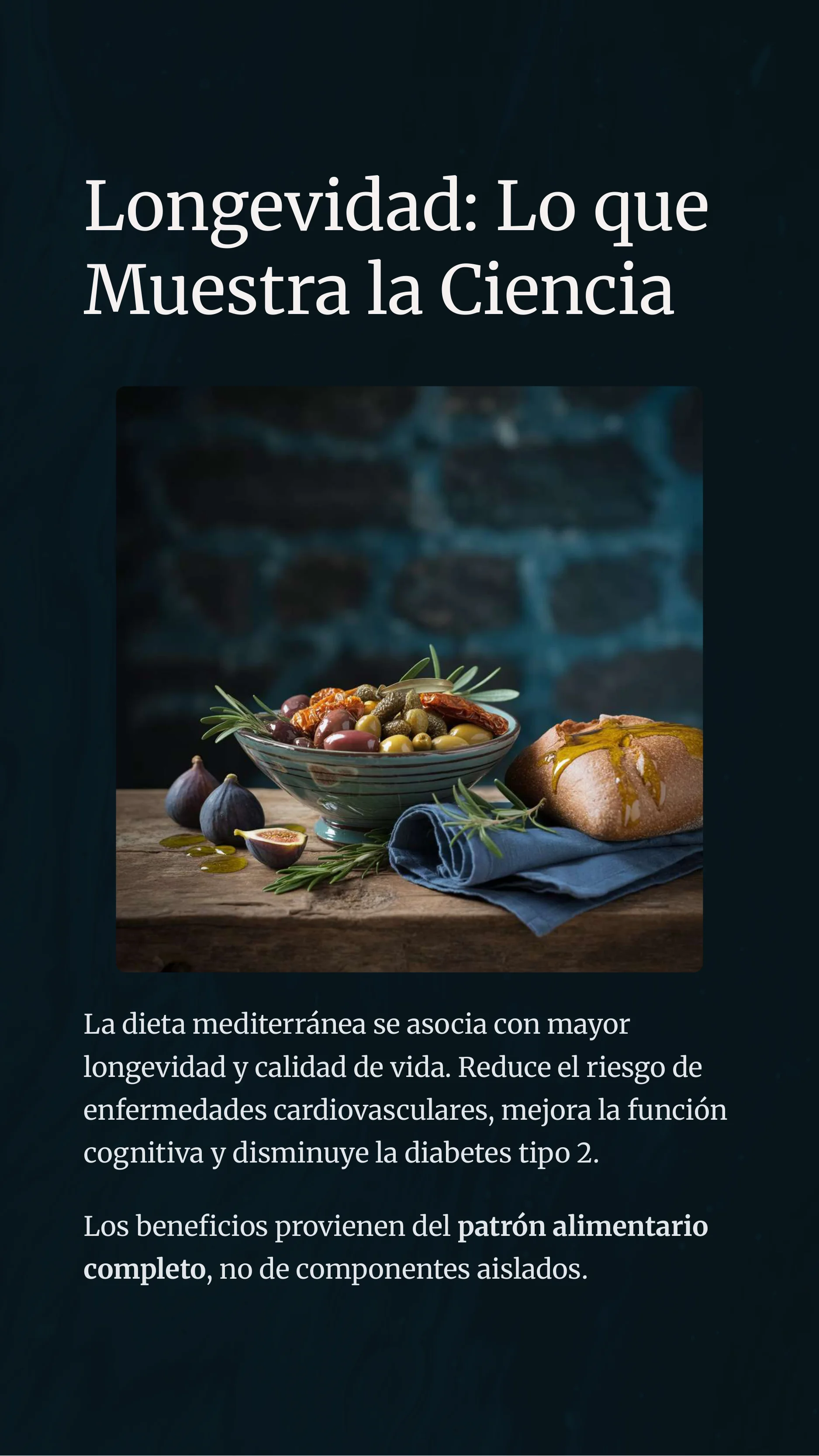 Mediterranean Diet And Longevity: The Strongest Evidence In Nutrition — Page 4