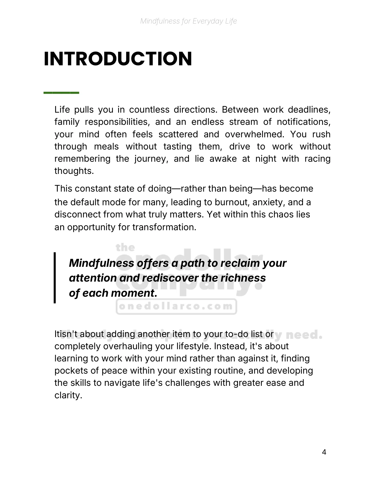 Mindfulness for Everyday Life — Page 5