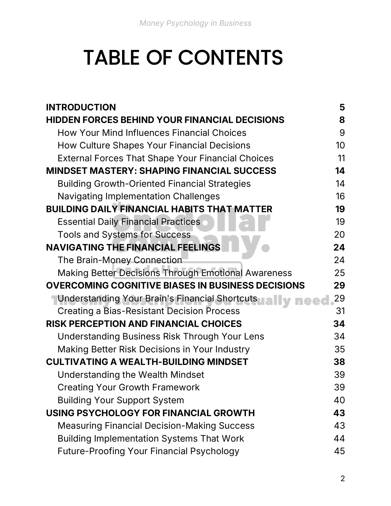 Money Psychology in Business — Page 2