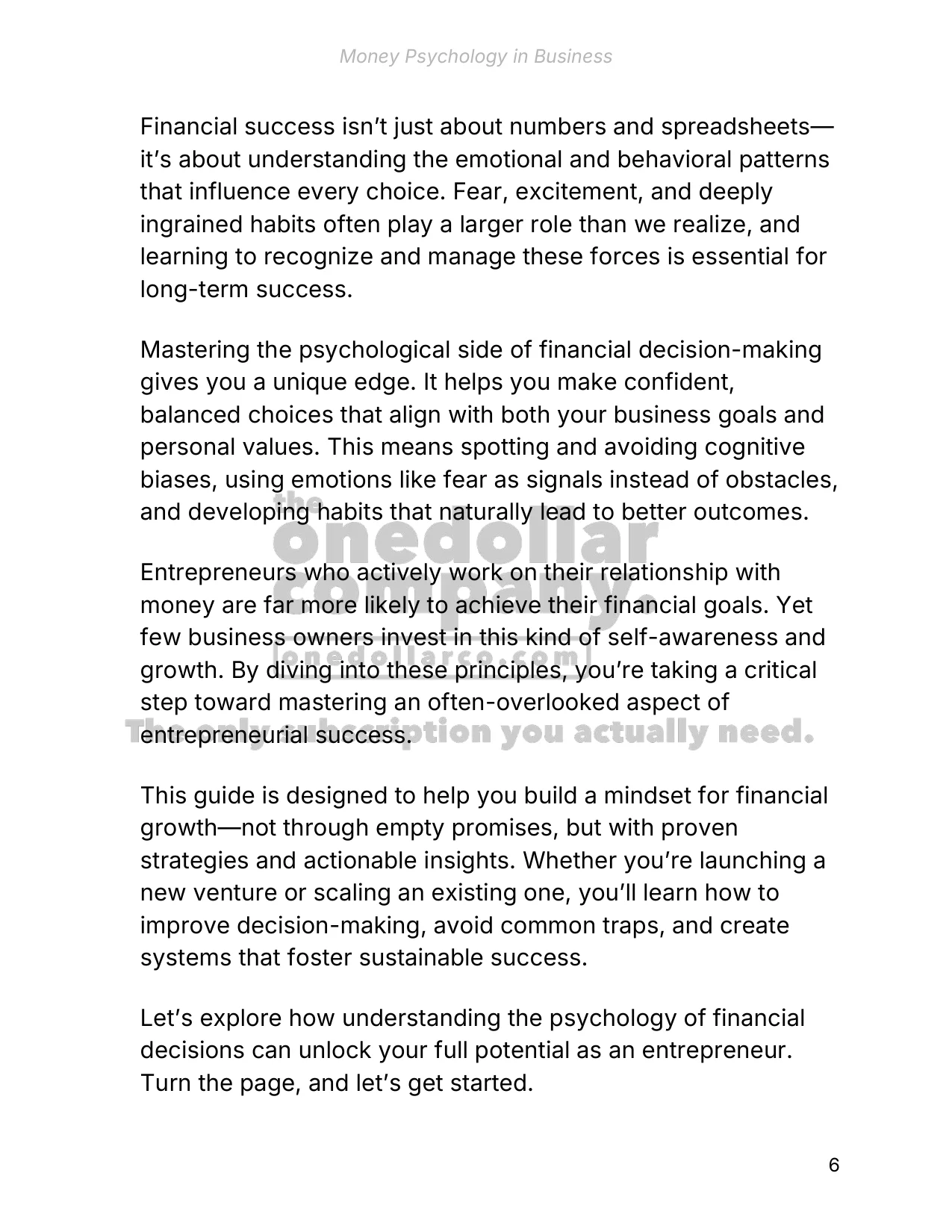 Money Psychology in Business — Page 6