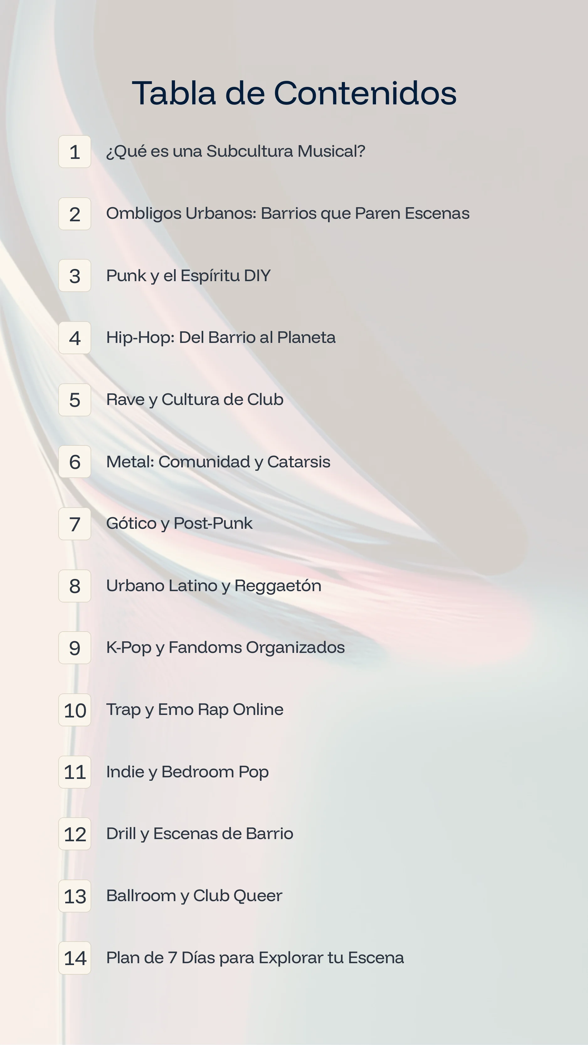Musical Subcultures: From Urban Hubs to Underground Scenes — Page 2