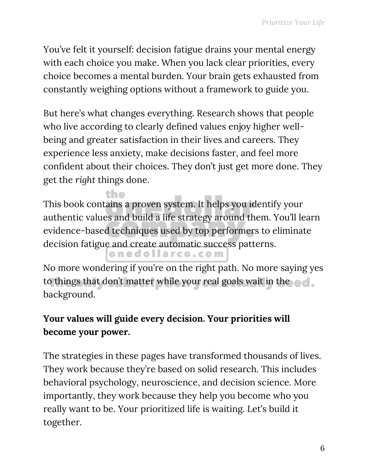 Prioritize Your Life — Page 6