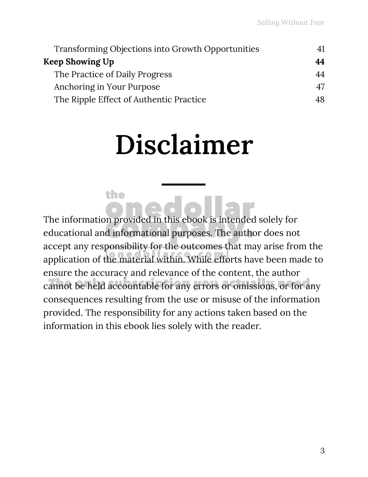 Selling Without Fear — Page 3