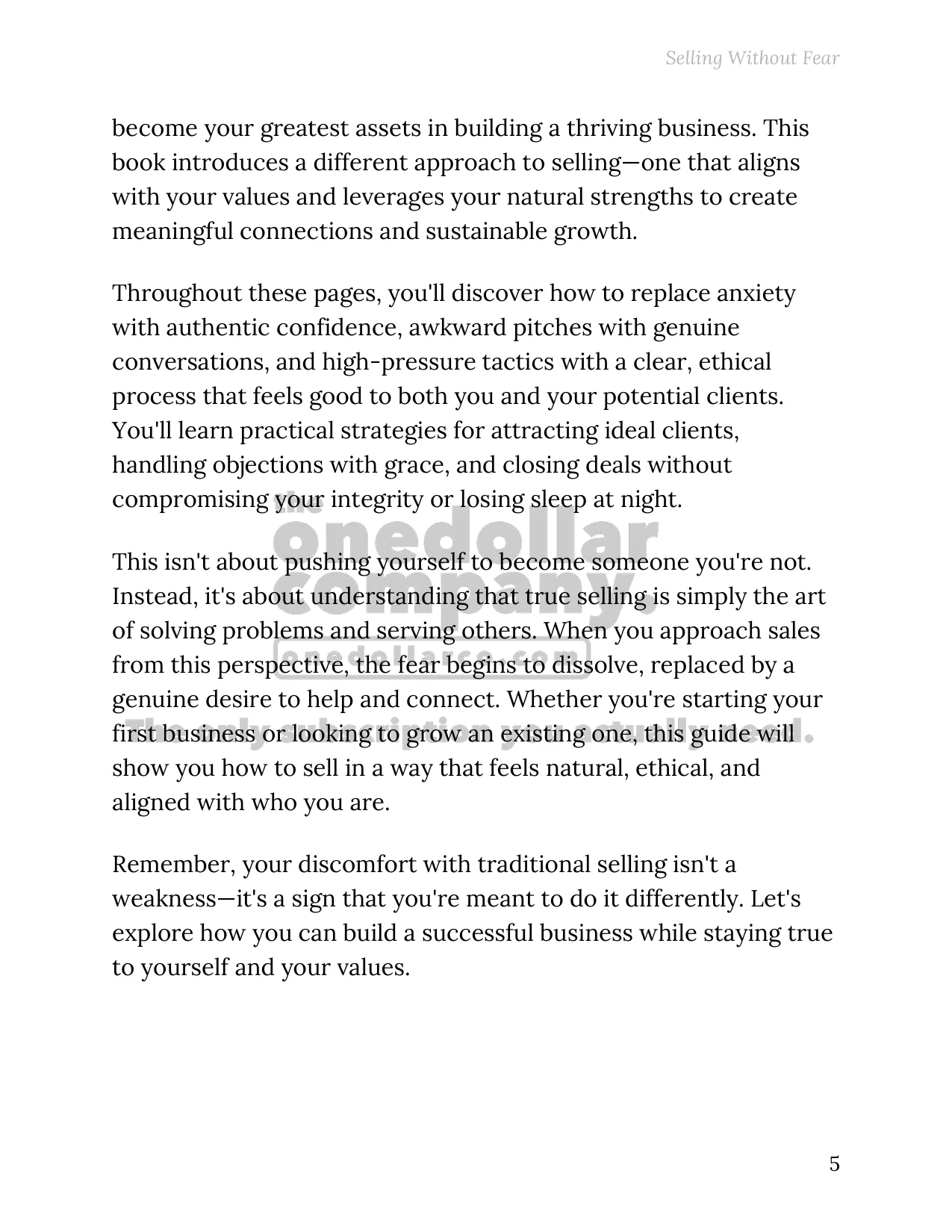Selling Without Fear — Page 5