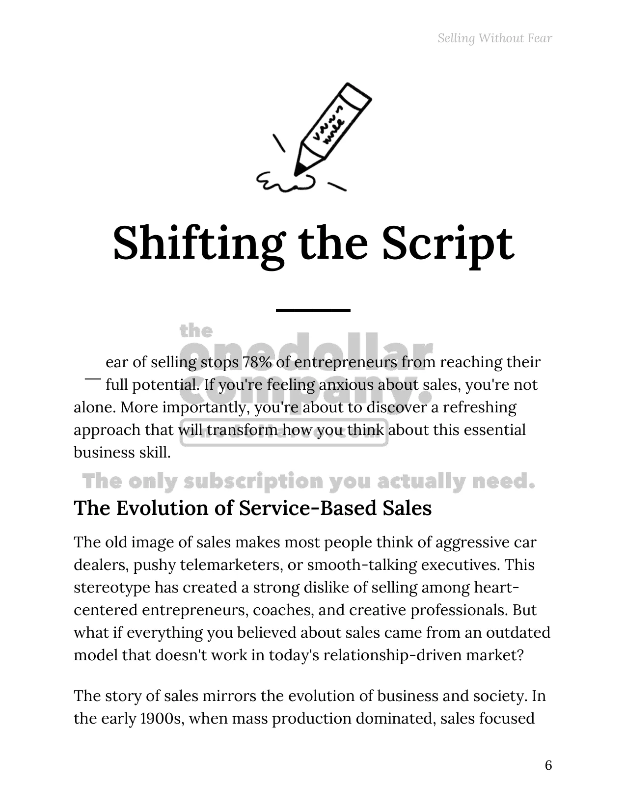 Selling Without Fear — Page 6