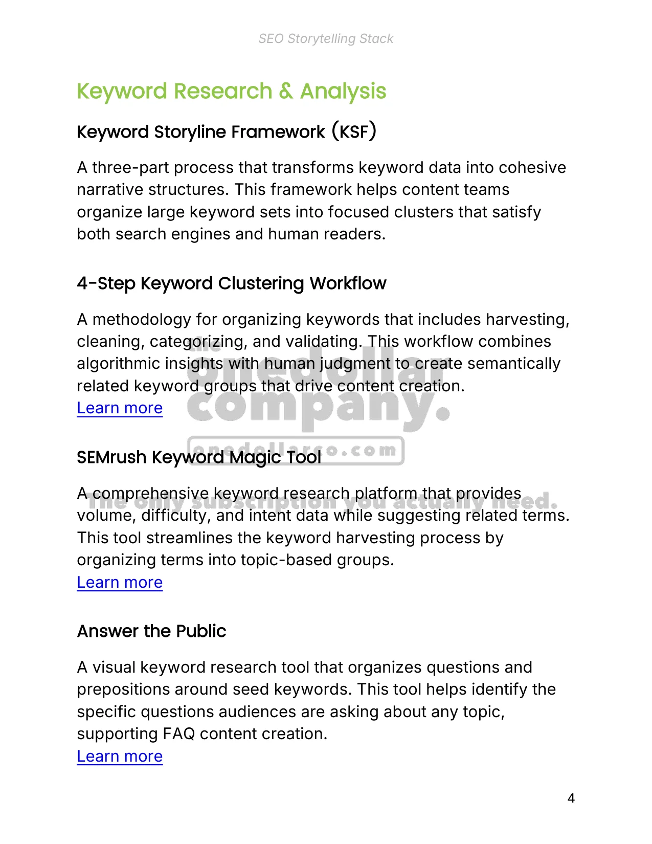 SEO Storytelling Stack — Page 4