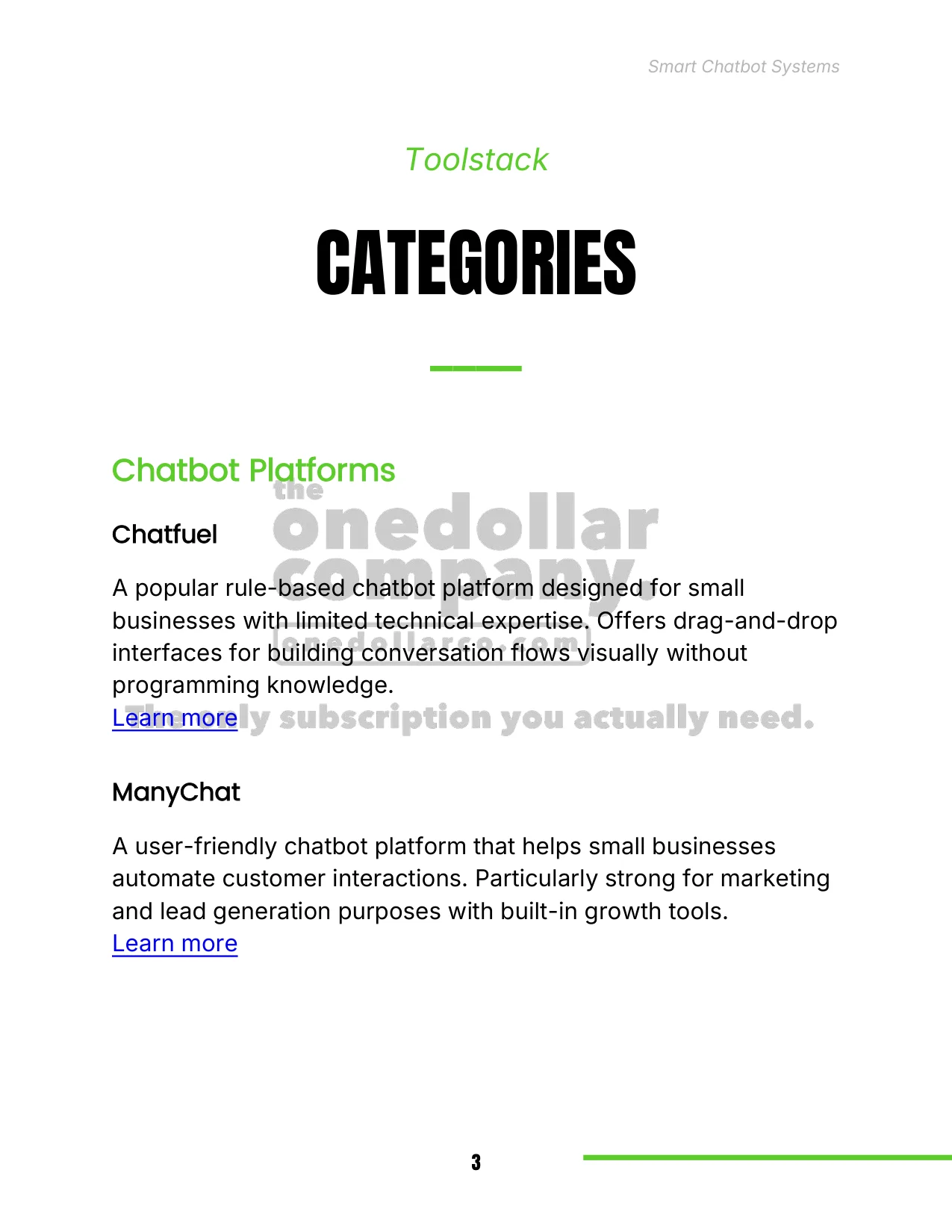 Smart Chatbot Systems — Page 3