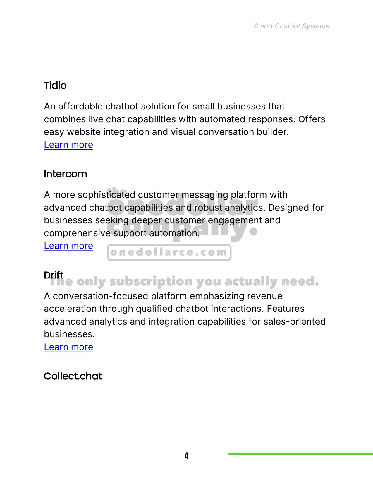 Smart Chatbot Systems — Page 4