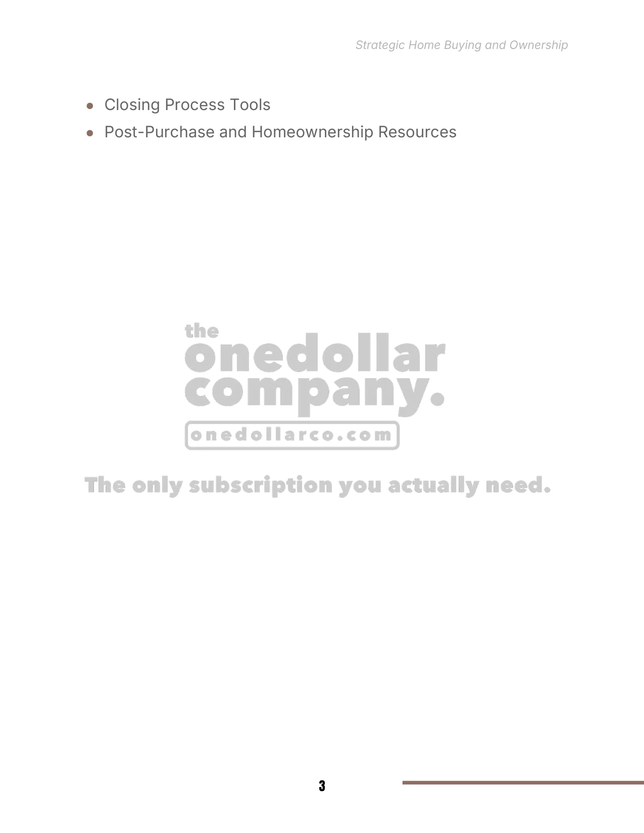 Strategic Home Buying And Ownership — Page 3