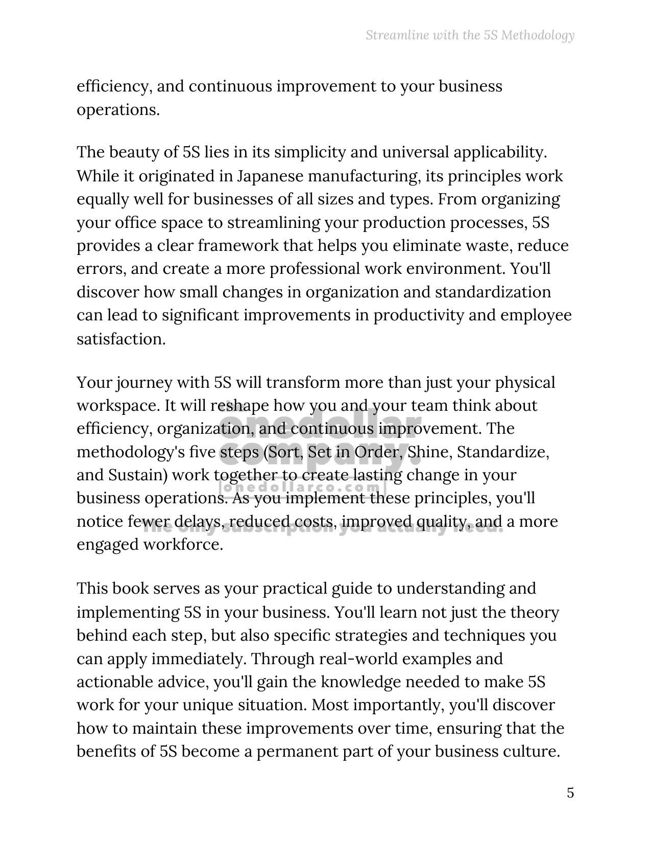 Streamline with the 5S Methodology — Page 6