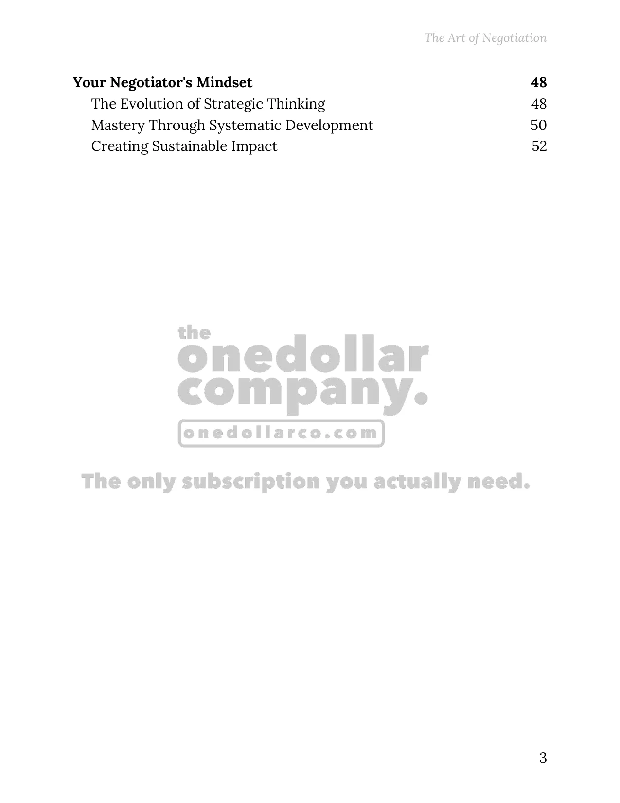 The Art of Negotiation — Page 3