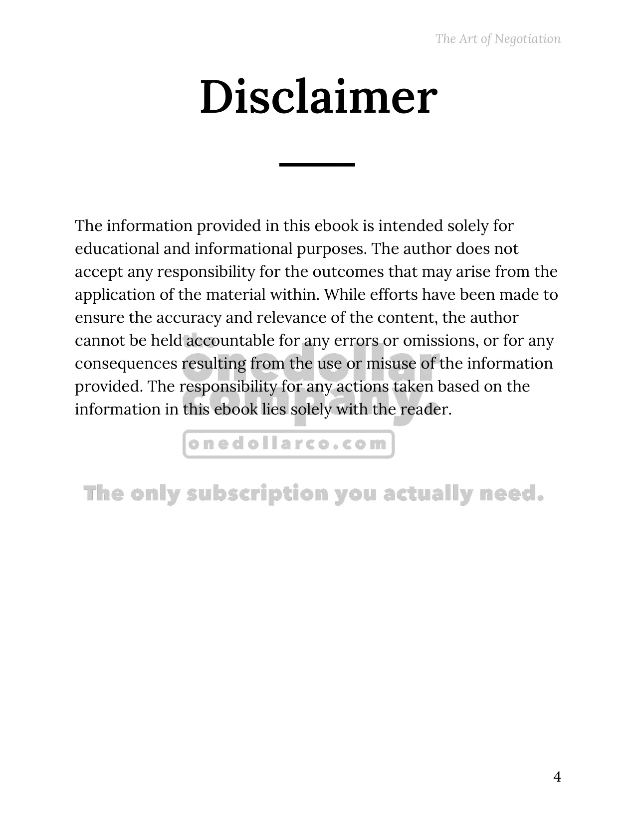 The Art of Negotiation — Page 4