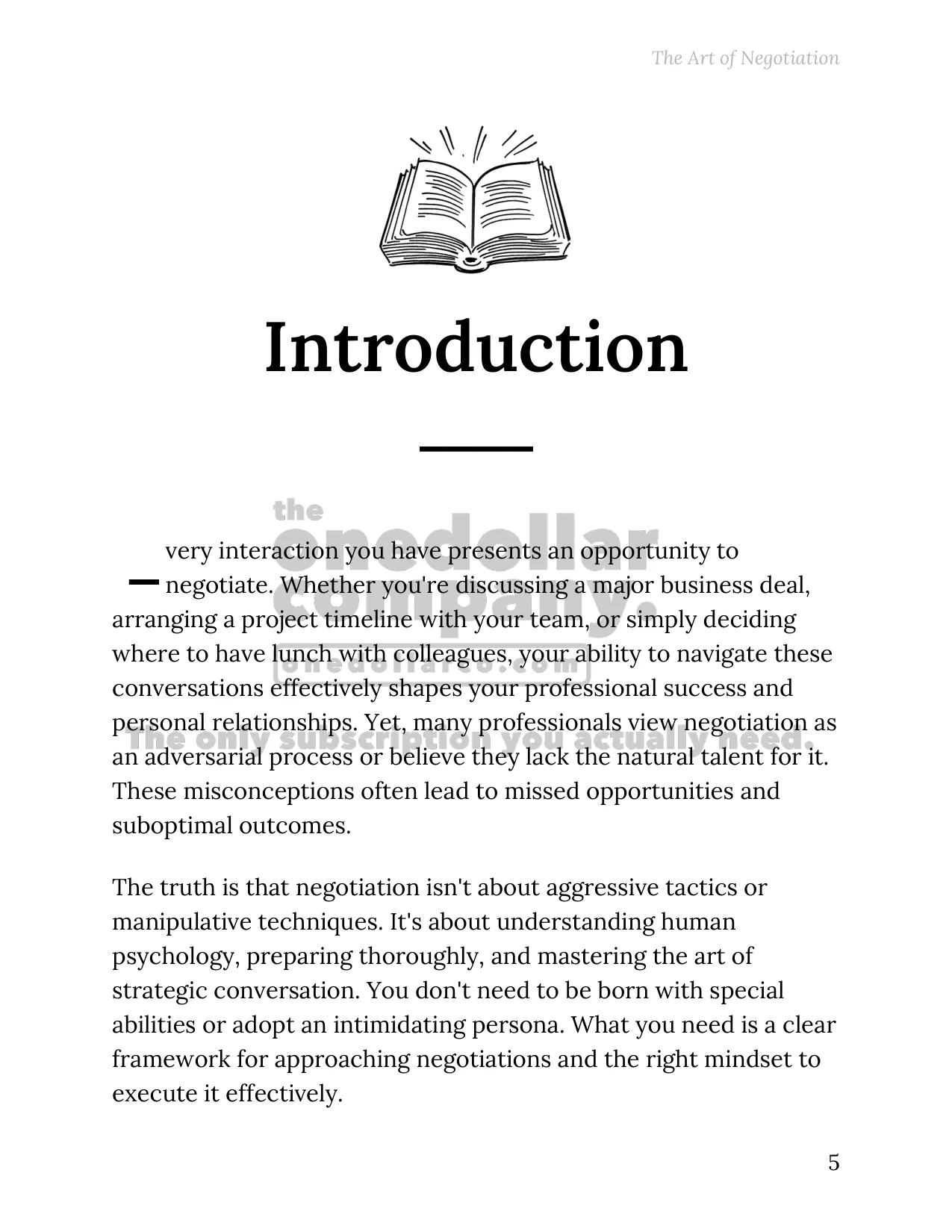 The Art of Negotiation — Page 5