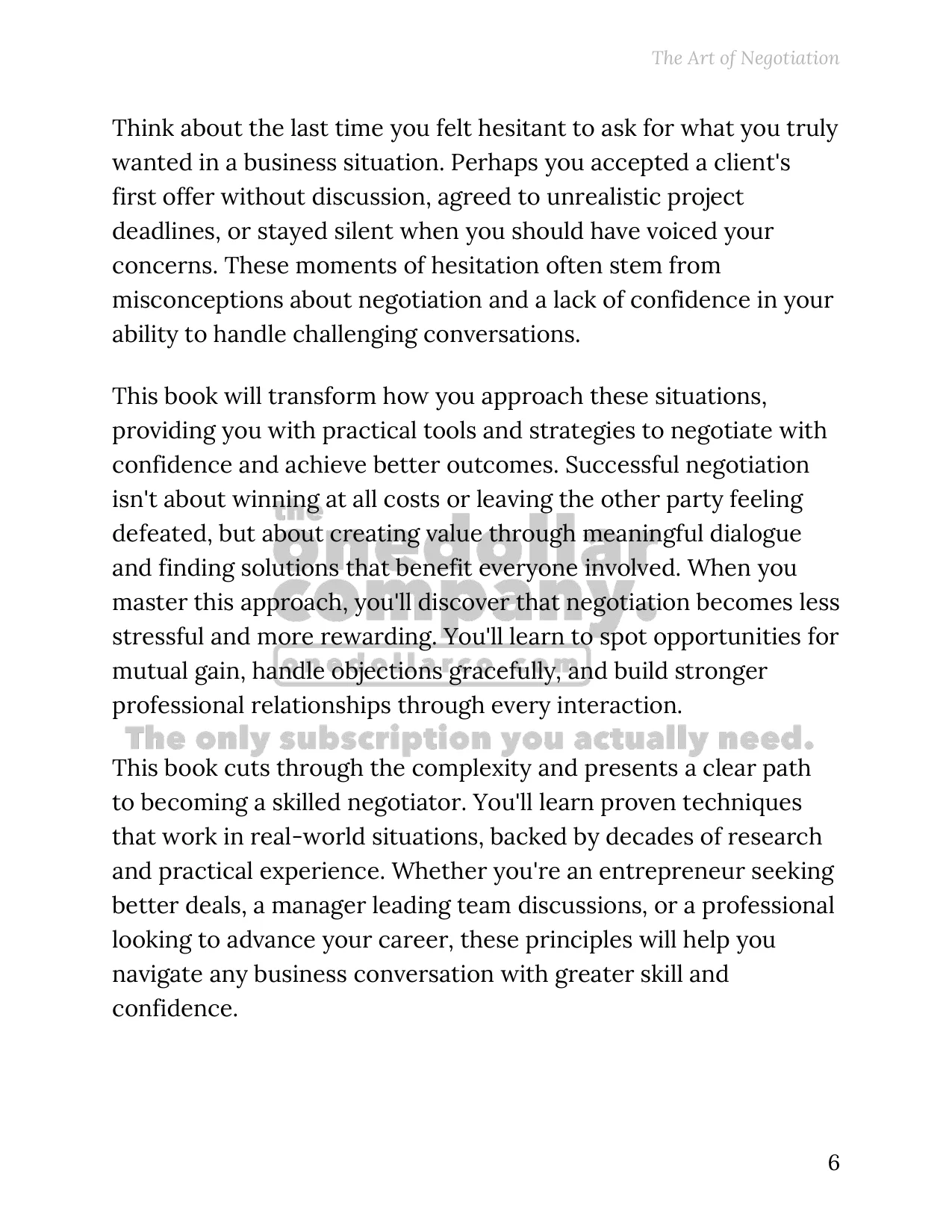 The Art of Negotiation — Page 6
