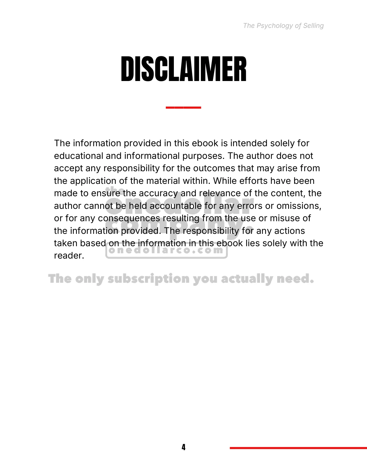 The Psychology of Selling — Page 4