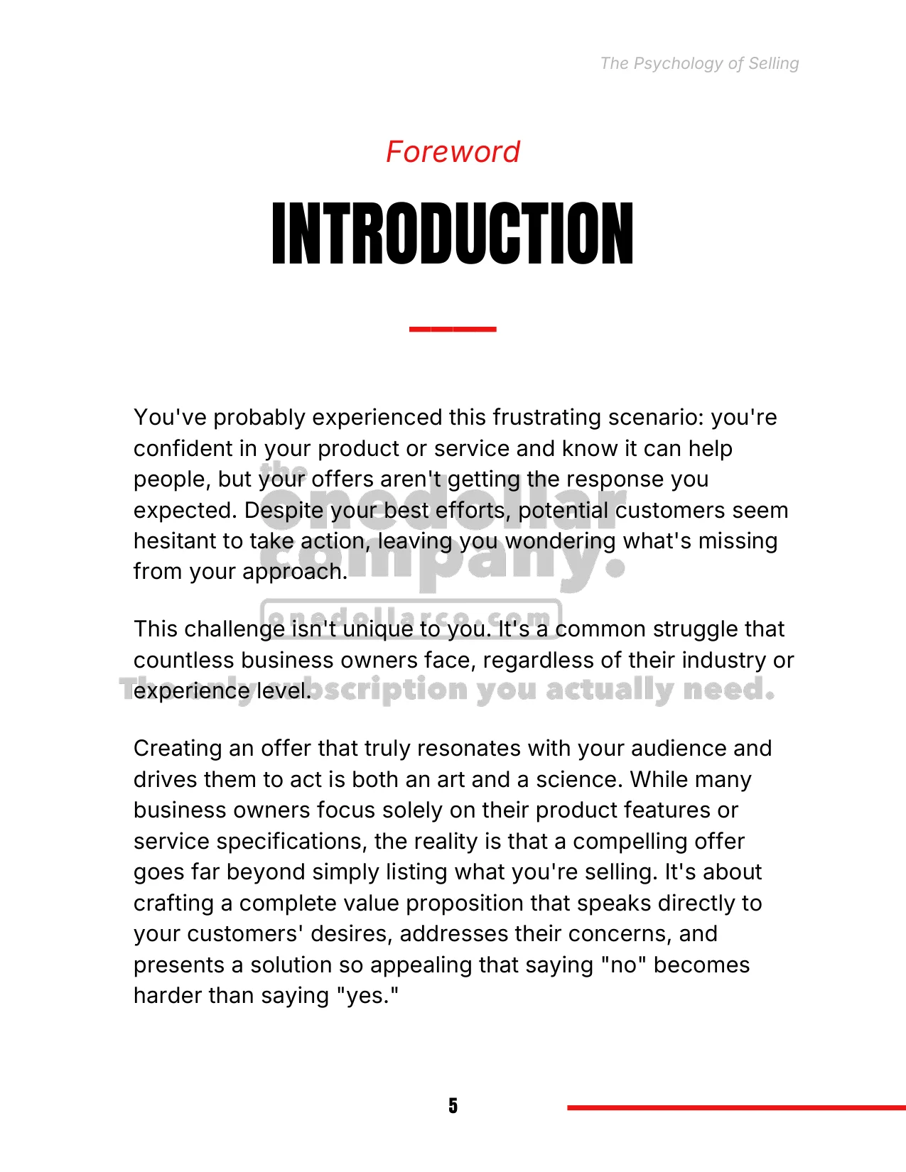 The Psychology of Selling — Page 5