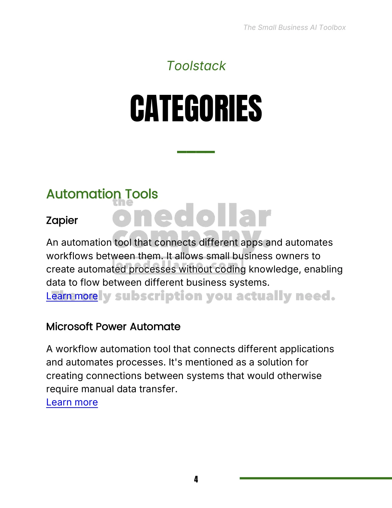 The Small Business AI Toolbox — Page 4