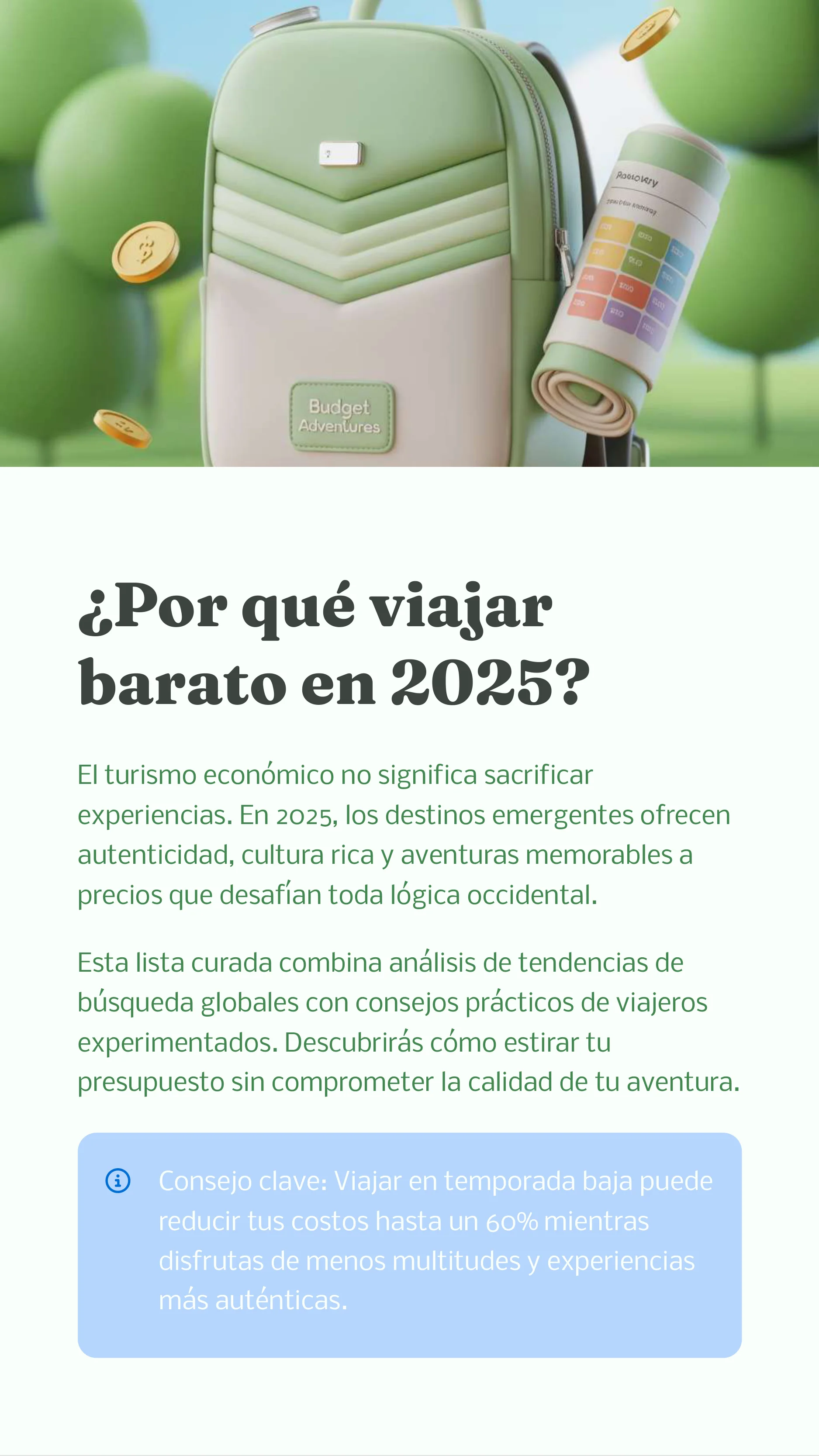 The Worlds Cheapest Vacation Destinations for 2025 — Page 3