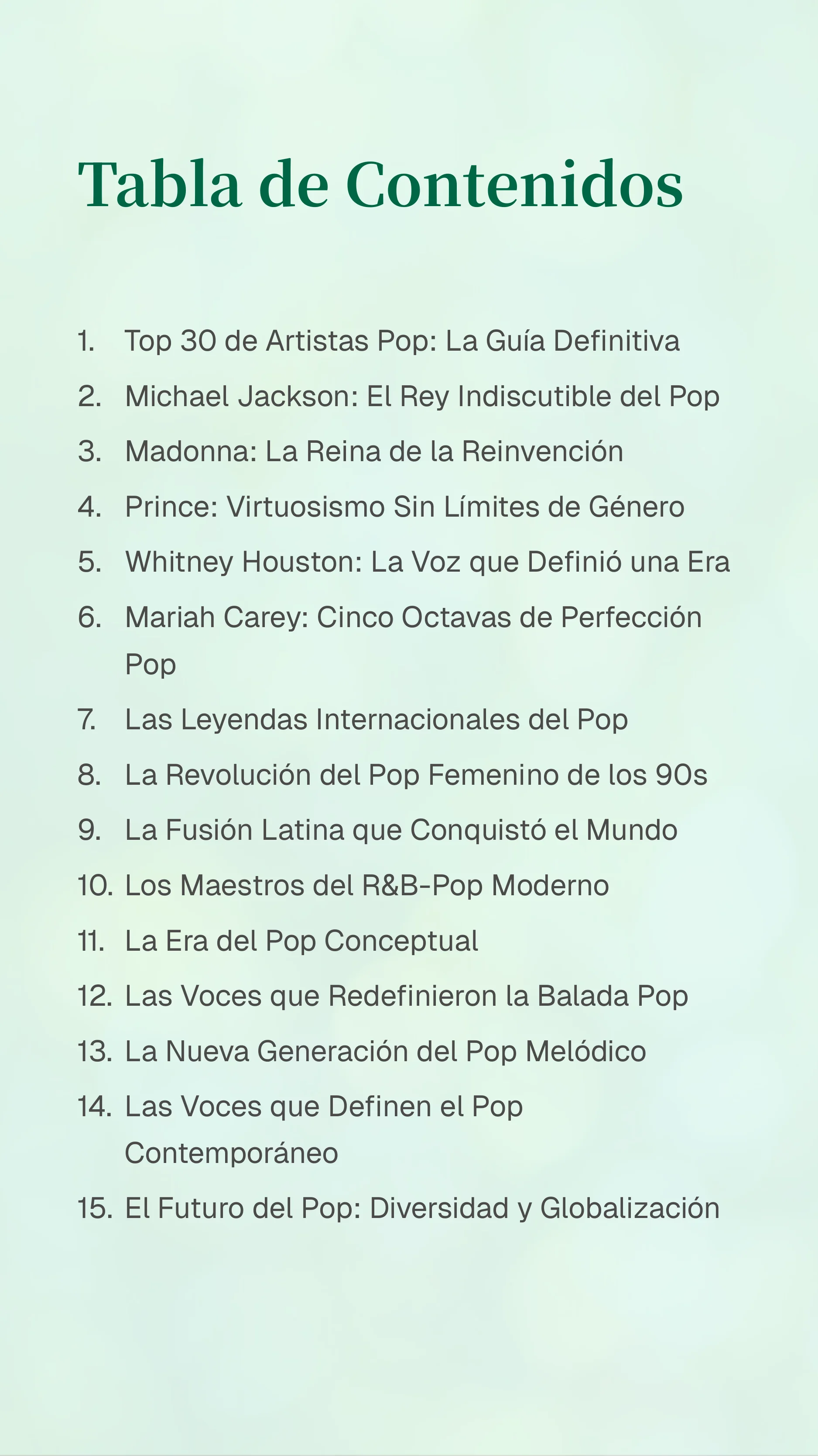 Top 30 Pop Artists: The Definitive Guide — Page 2