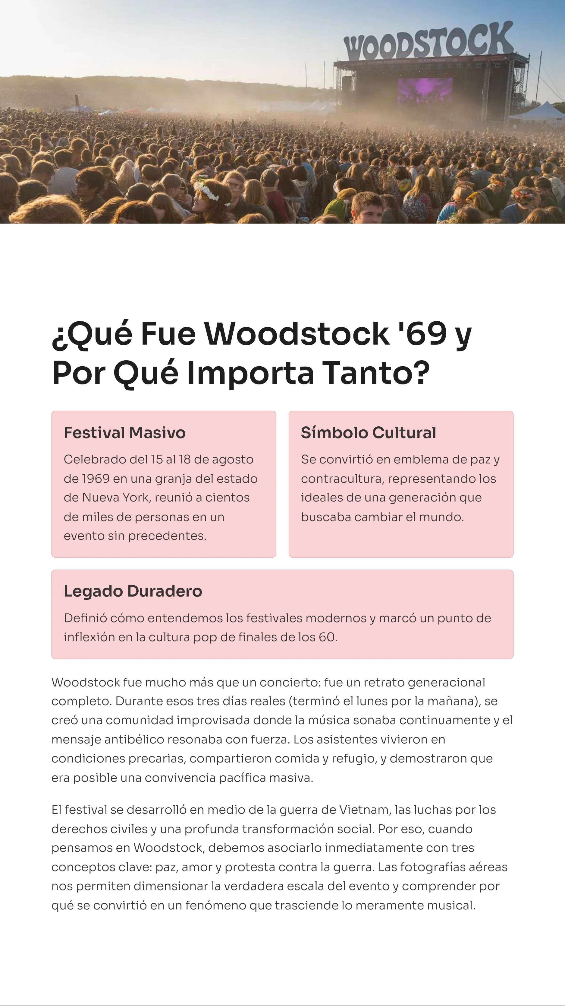 Woodstock '69: The Musical Revolution That Changed The World — Page 3