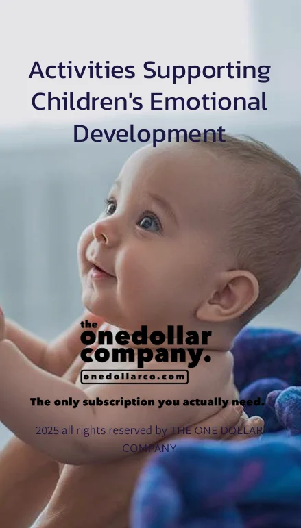 Activities Supporting  Children's Emotional  Development