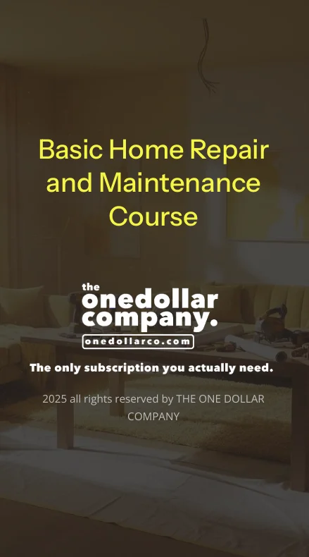 Basic Home Repair and Maintenance Course