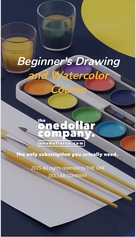 Beginners Drawing and Watercolor Course