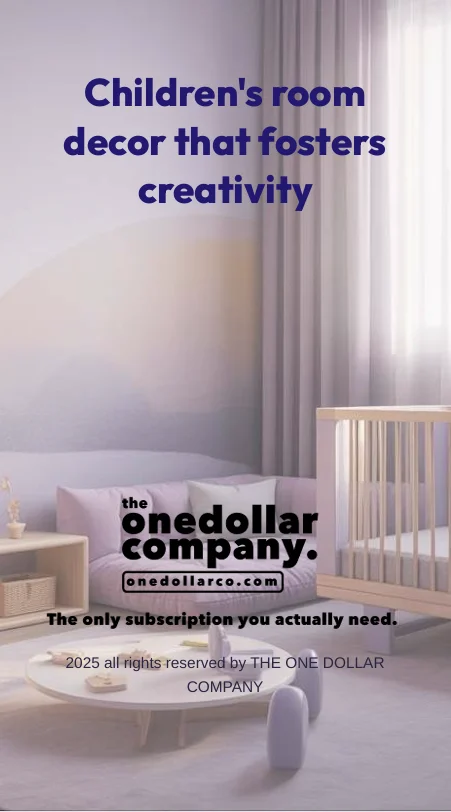 Children's room decor that fosters creativity