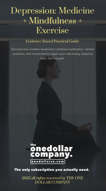 Depression: Medicine + Mindfulness + Exercise