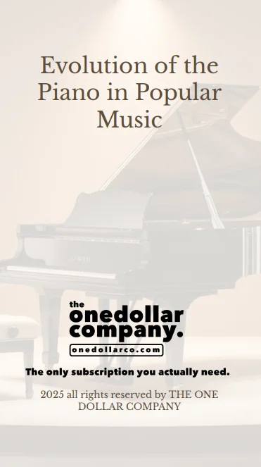 Evolution Of The Piano In Popular Music
