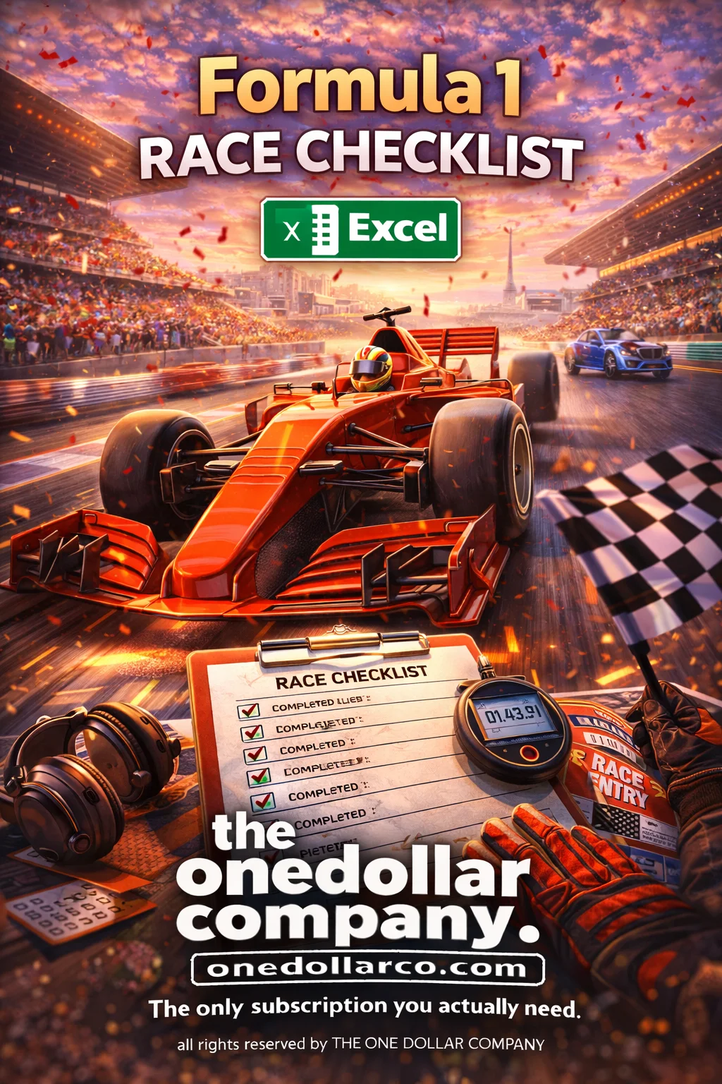 Formula 1 race checklist