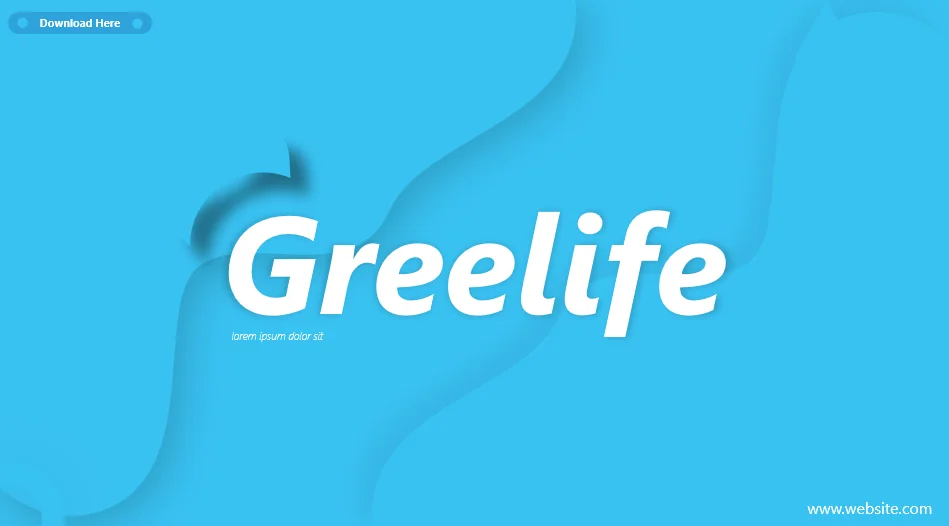 Greelife - Powerpoint Template Blue