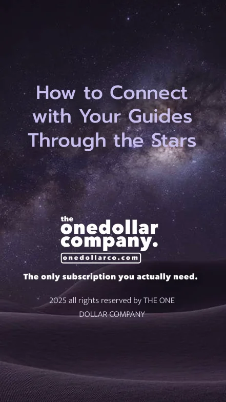 How to Connect with your guides through the stars